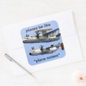 Cool plane meme sticker (Envelop)