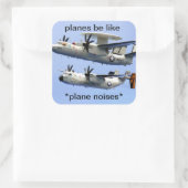 Cool plane meme sticker (Tas)