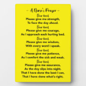 Cool Plaque photo de prière d'une infirmière avec (Devant)