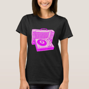 Cool Platenspeler DJ Vinyl 80s Radio Music T-shirt