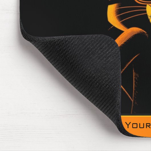 Cool Playful Retro Poster Rabbit Nightclub Mood Muismat (Hoek)