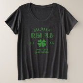 Cool plus taille Chemise St Patrick's Day pour fem (Design devant)