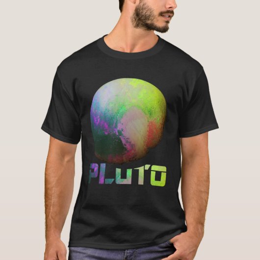 Cool Pluto Dwarf Planet Kuiper Belt Astronomy T-shirt (Voorkant)