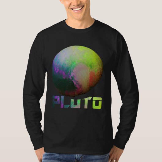 Cool Pluto Dwarf Planet Kuiper Belt Astronomy T-shirt (Voorkant)