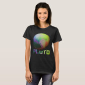 Cool Pluto Dwarf Planet Kuiper Belt Astronomy T-shirt (Voorkant volledig)