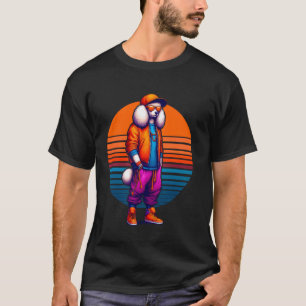 Cool Poedel Hond Moderne Stedelijke Stijl Zonsonde T-shirt