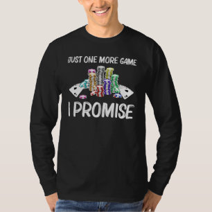 Cool Poker Art voor mannen gokken casin gokken T-shirt
