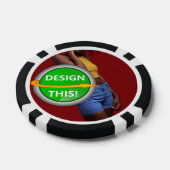 COOL! Poker Chips - Zwart - Aangepast (Enkel)