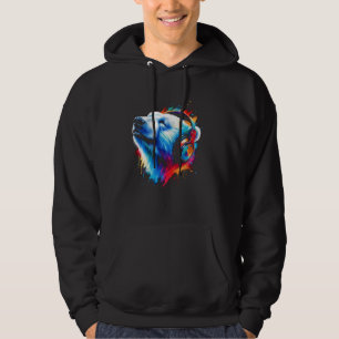 Cool Polar Beer Hoofdtelefoon Muziek Art Christmas Hoodie