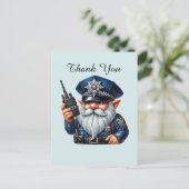 Cool Politie bedankt Briefkaart (Staand voorkant)