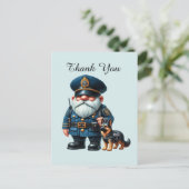 Cool Politie bedankt  Briefkaart (Staand voorkant)