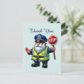Cool Politie bedankt  Briefkaart (Staand voorkant)