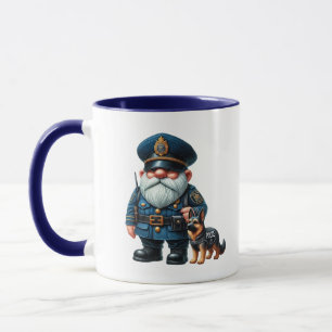 Cool politie kabouter voeg monogram toe mok