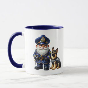 Cool politie kabouter voeg monogram toe mok