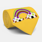Cool Polka Dot Rainbow Cravate (Roulé)