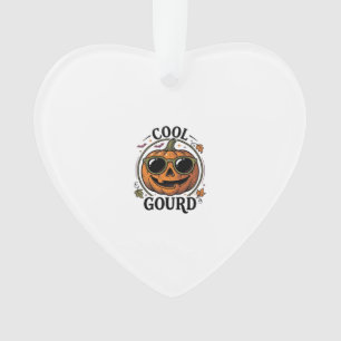 Cool pompoen shirt vintage gegraveerde Halloween z Ornament