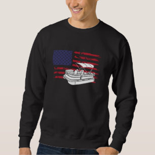 Cool Pontoon Vlag kunst voor mannen Vrouwen Pontoo Trui