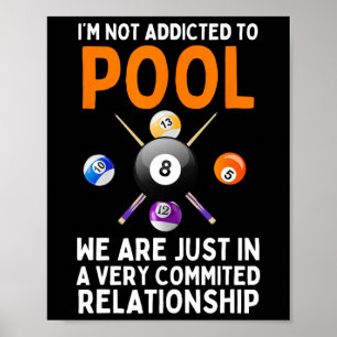 Cool Pool Art Voor Mannen Vrouwen Jongens Biljart Poster