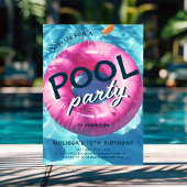 Cool Pool Party Anniversaire Invitation