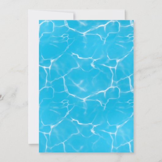 Cool Pool Party | Nage Invitation d'anniversaire (Dos)