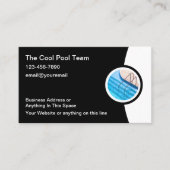 Cool  Pool Service Carte de visite Design Modèle (Devant)