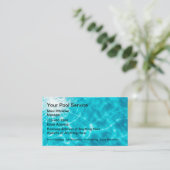 Cool Pool Service Cartes de visite NOUVEAU (Debout devant)