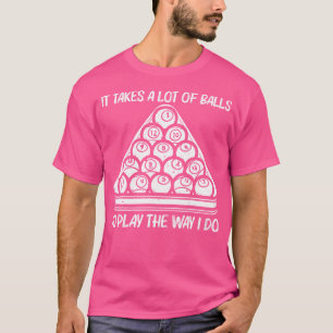 Cool Pool Speler biljart liefhebbers T-shirt