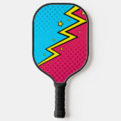 Cool Pop Art Lightning Pickleball Paddle (Achterkant)