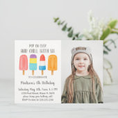 Cool Popsicle Invitation d'anniversaire (Debout devant)