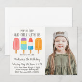 Cool Popsicle Invitation d'anniversaire (Devant / Derrière)