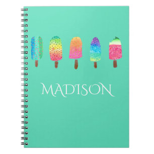 Cool Popsicles mint Green Custom School Notitieboek