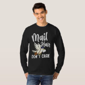Cool Postal Worker Mail Hair Dont Care Mailman T-shirt (Voorkant volledig)