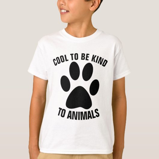 COOL POUR ÊTRE GENTIL POUR LES ANIMAUX T-shirts po (Devant)