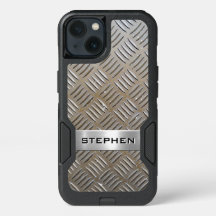 Cool Premium Diamond Coupe Motif en plaque métalli