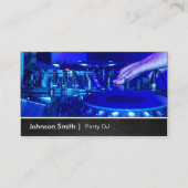 Cool Premium Metal - Platenspeler Scratching Music Visitekaartje (Voorkant)