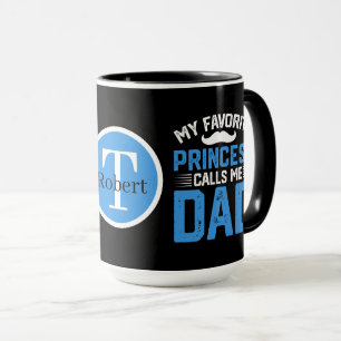 Cool Princess Papa voeg monogram toe Mok
