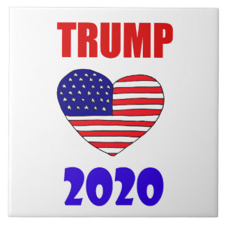 Cool Pro Donald Trump 2020 voor President Tegeltje