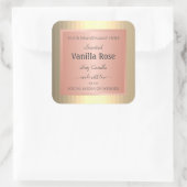 Cool Produit Packaging Étiquette Rose Gold Effet (Sac)