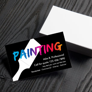 Cool Professional Painter Visitekaartje