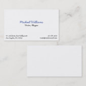 Cool Professional Plain Elegant Visitekaartje (Voorkant / Achterkant)