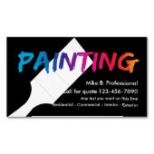 Cool Professionnel Peintre Cartes de visite magnét (devant)