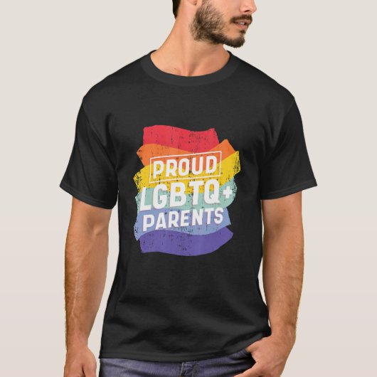 Cool Proud Lgbtq + Ouders T-shirt (Voorkant)