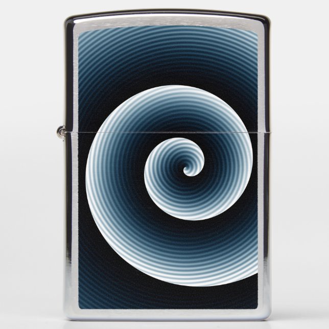 COOL Prussian Blue Spiral Patroon (Voorkant)