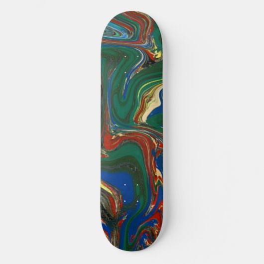Cool Psychedelic Motif Skateboard (Recto)