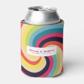 Cool psychédélique rétro Glacière Abstrait (Can devant)