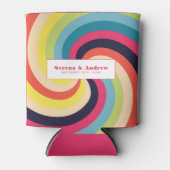 Cool psychédélique rétro Glacière Abstrait (Devant)