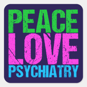 Cool Psychiatrist Vierkante Sticker