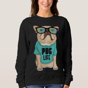 Cool Pug Dog Life Gangster Pug Pun Pug Lovergift Trui