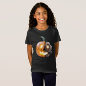 Cool Pumpkin Robot Halloween Thanksgiving Oogst T-shirt (Voorkant volledig)