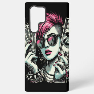 Cool Punk meisje in de stad Samsung Galaxy Hoesje